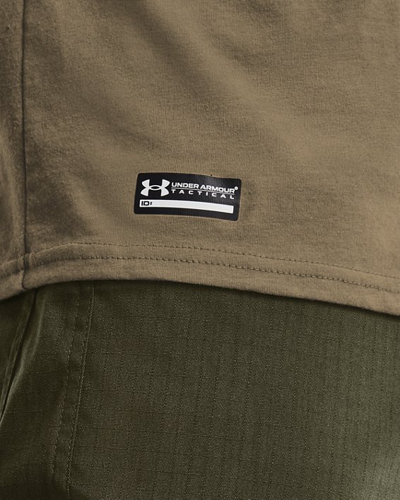 Men's UA Tactical Cotton T-Shirt, Brown, pdpMainDesktop image number 3
